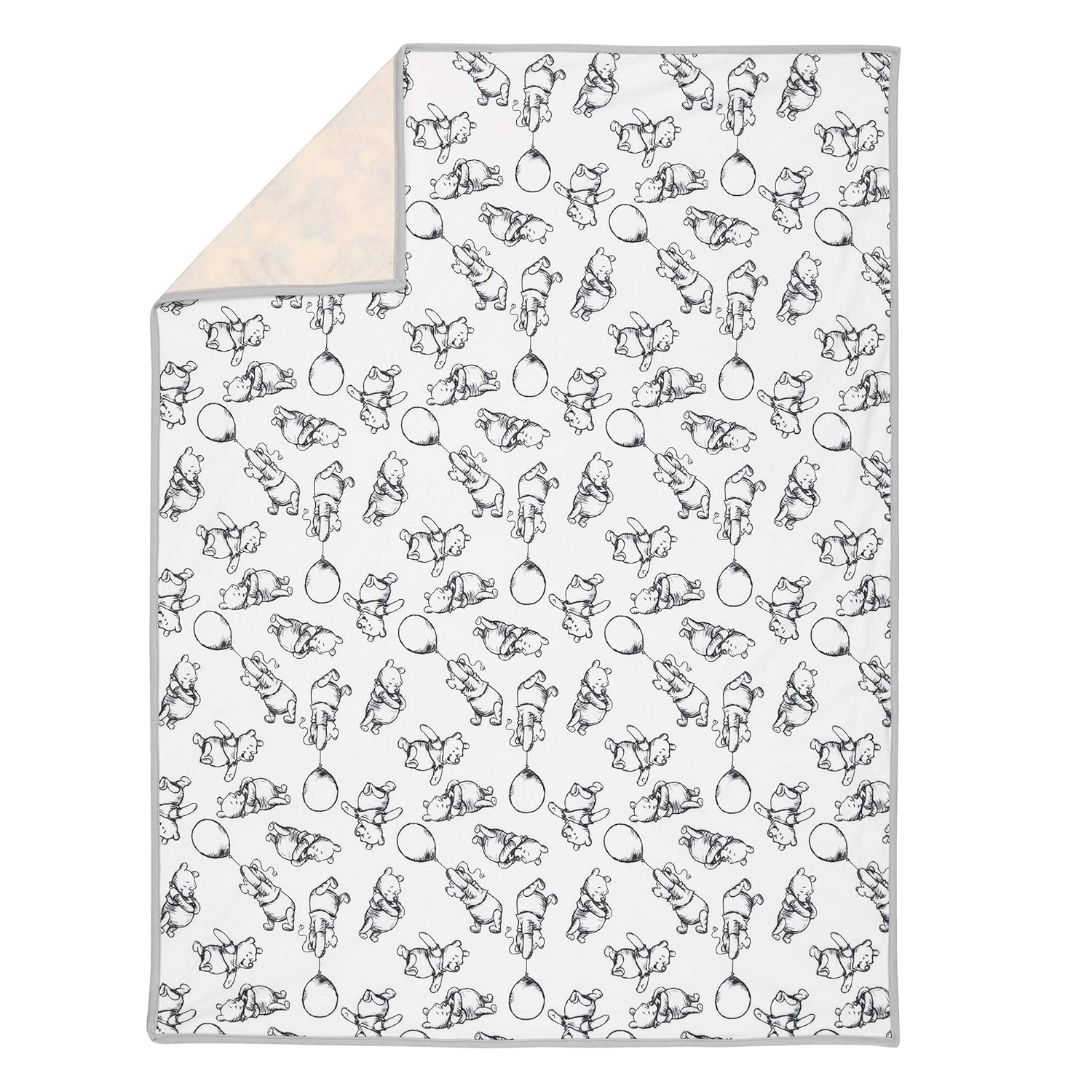 Lambs Ivy Disney Baby Winnie The Pooh Blanket - TanCream