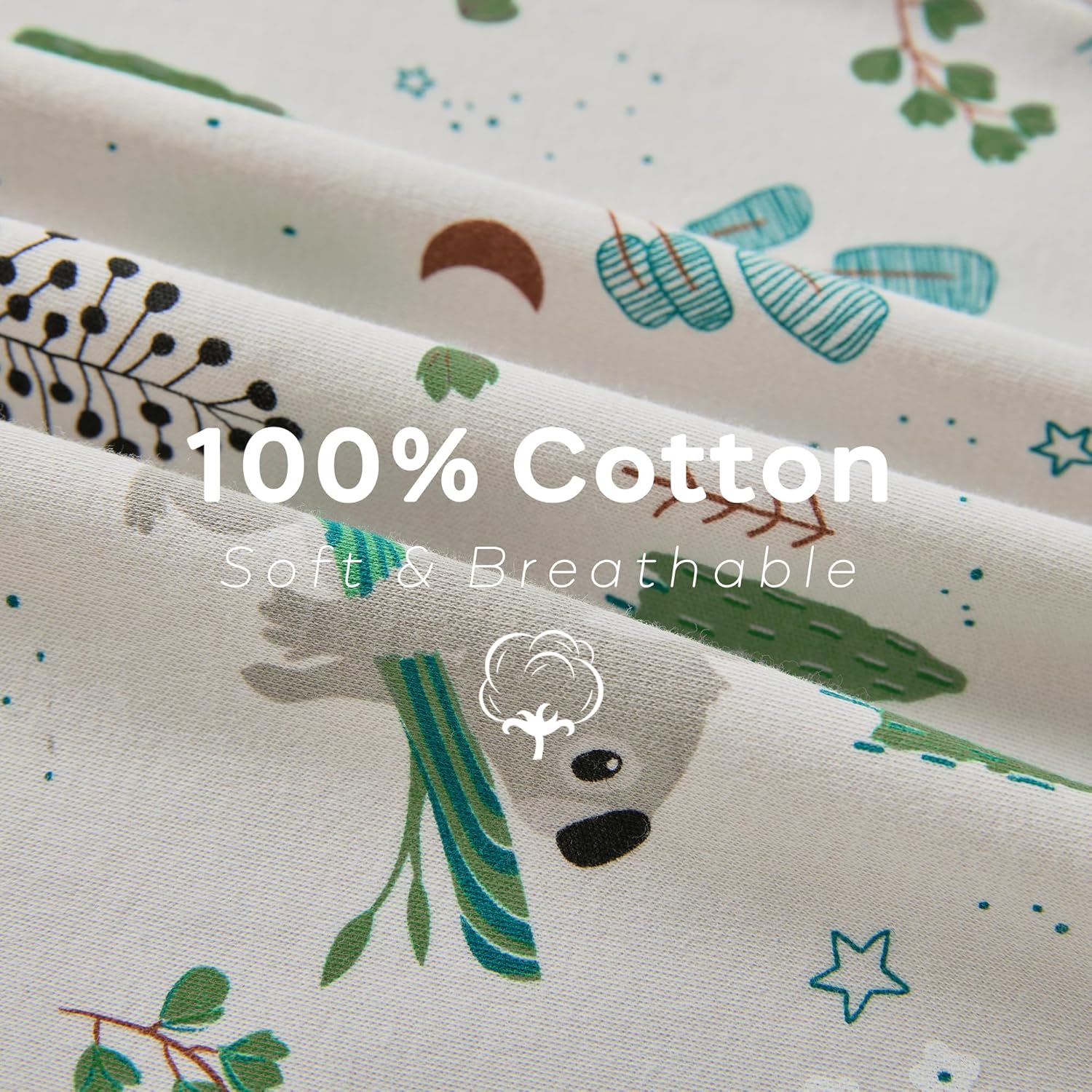 JELLYMONI 6-12 Months Sleep Sack 2 Pack 100 Cotton