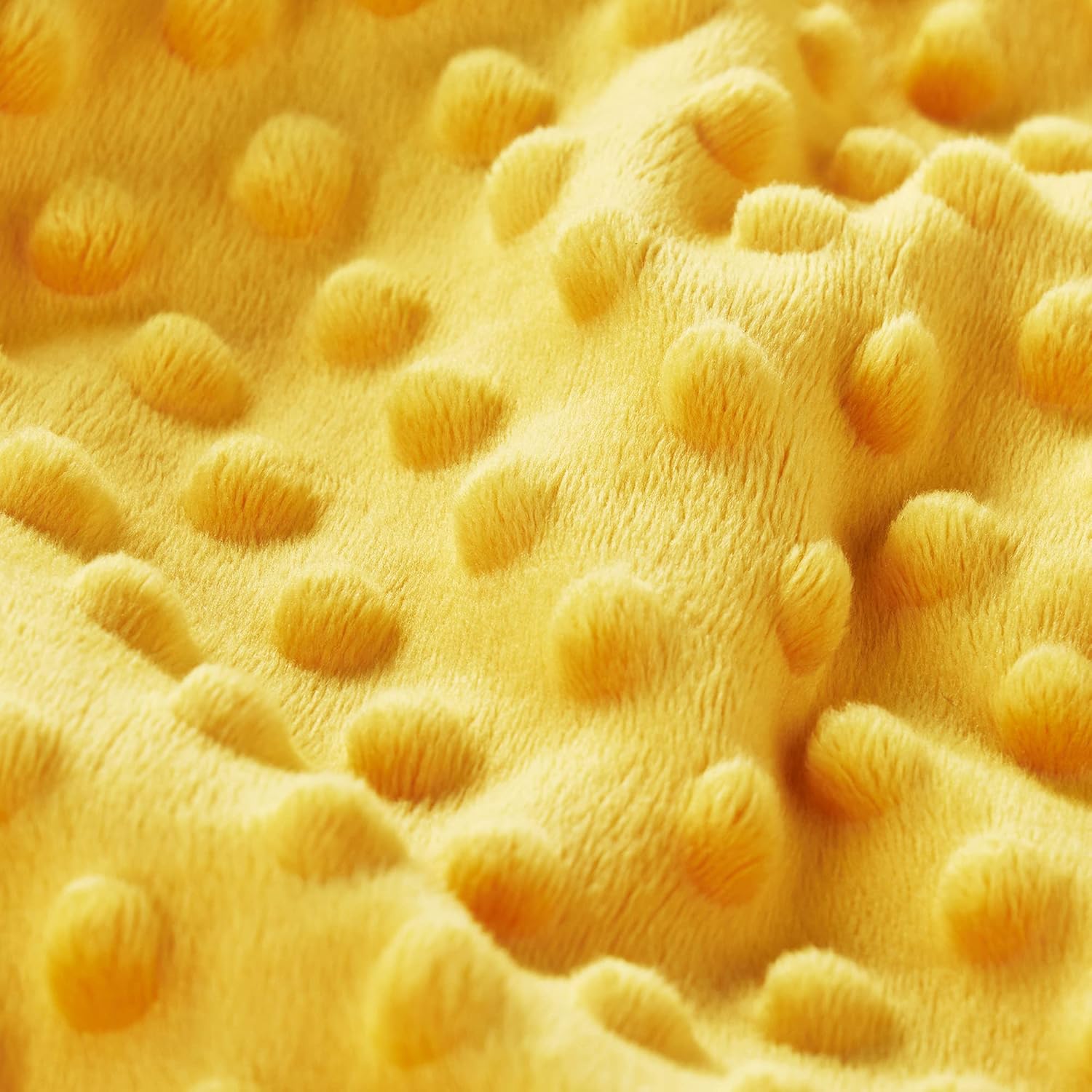 DaysU Silky Micro Plush Baby Blanket with Yellow Bee Print