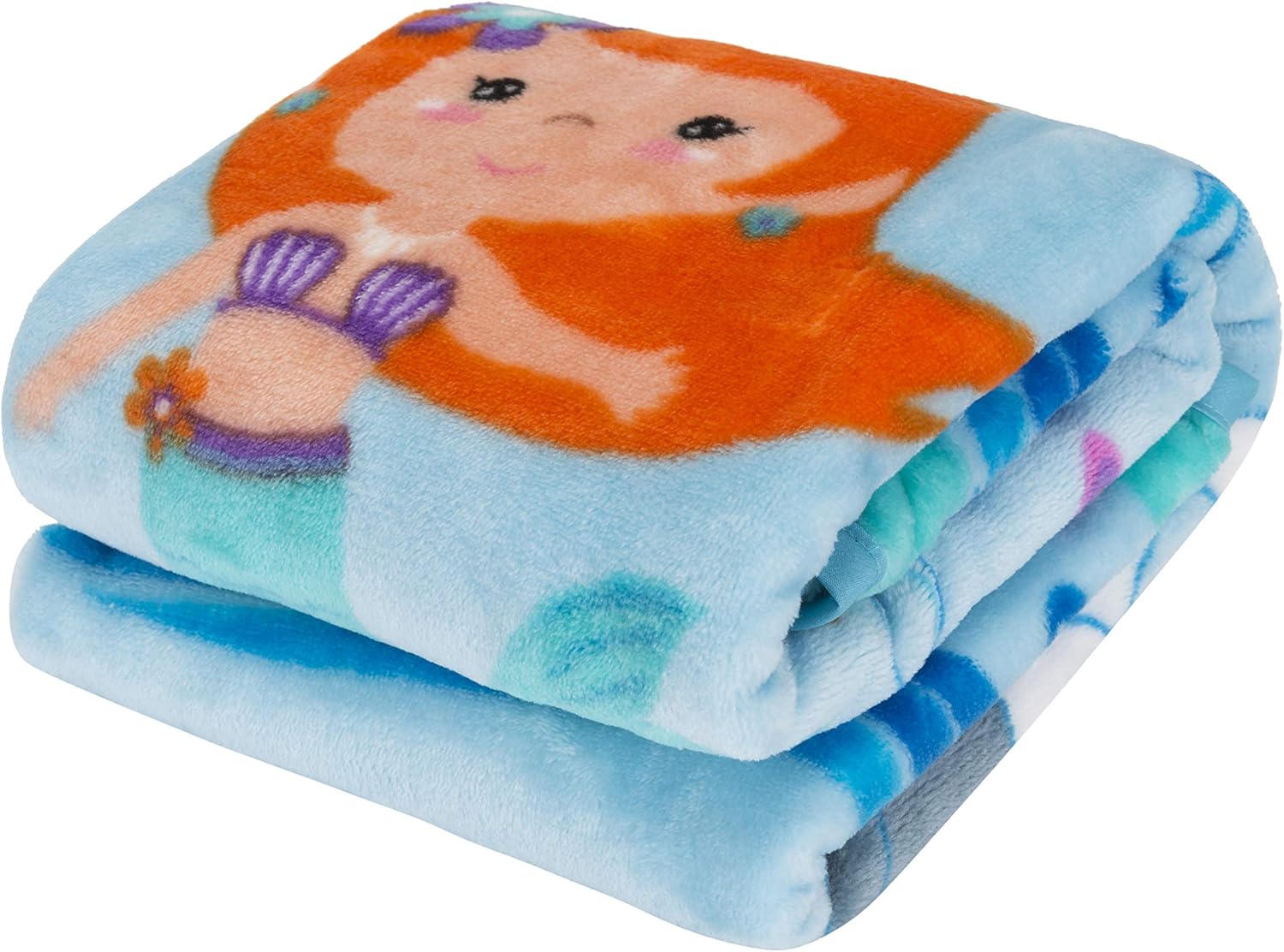 EVERYDAY KIDS Toddler Throw Blanket - Mermaids Undersea Adventure 30 x 40