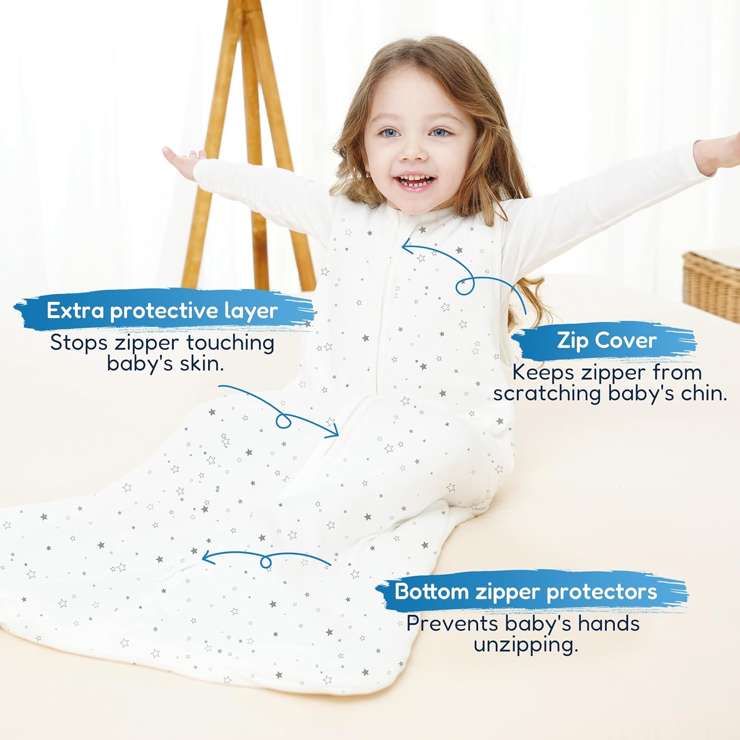 TotAha Toddler Sleep Sack 10 TOG Soft Quilted Wearable Blanket