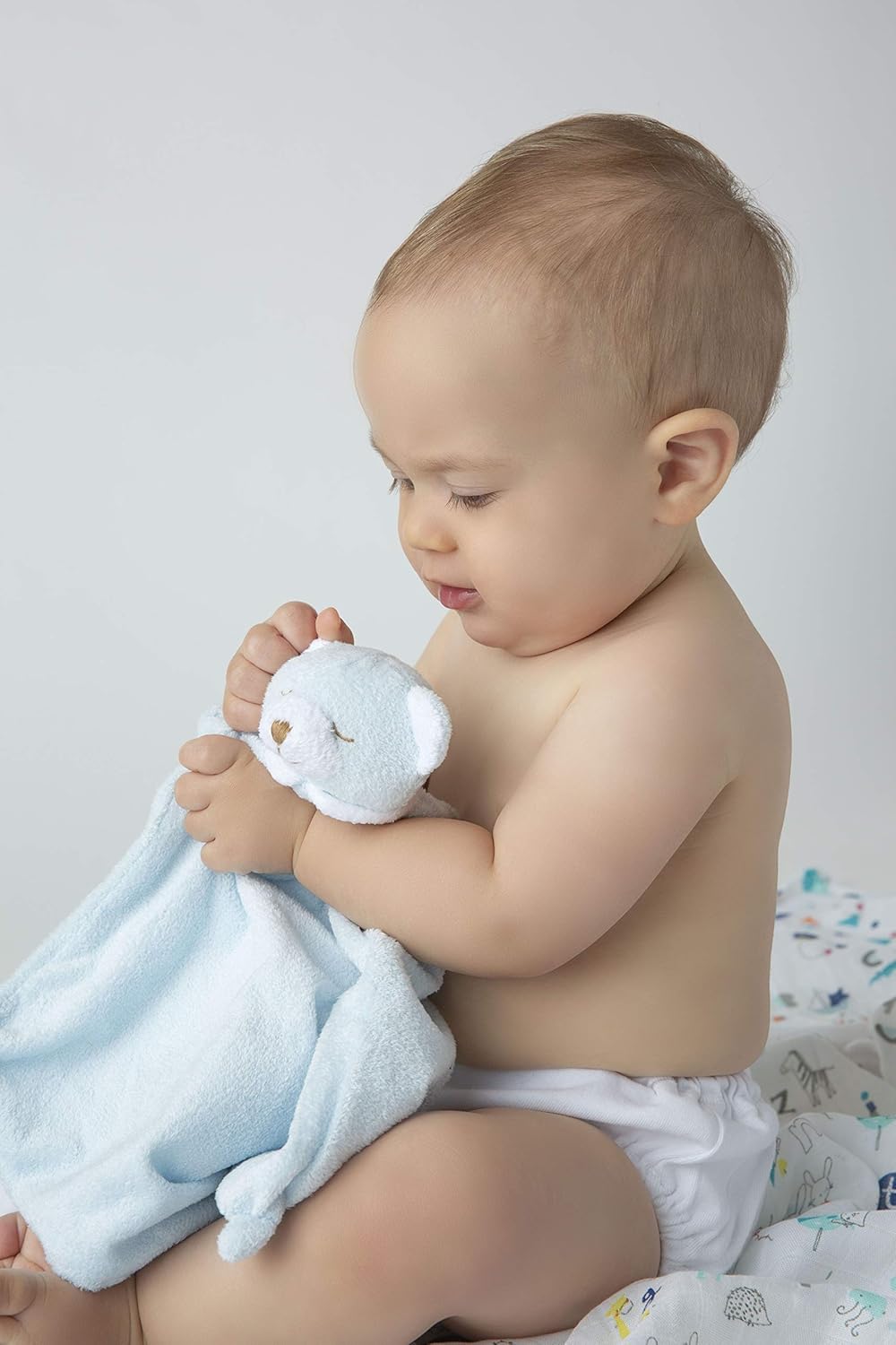Angel Dear Blue Bear Bed Blanket
