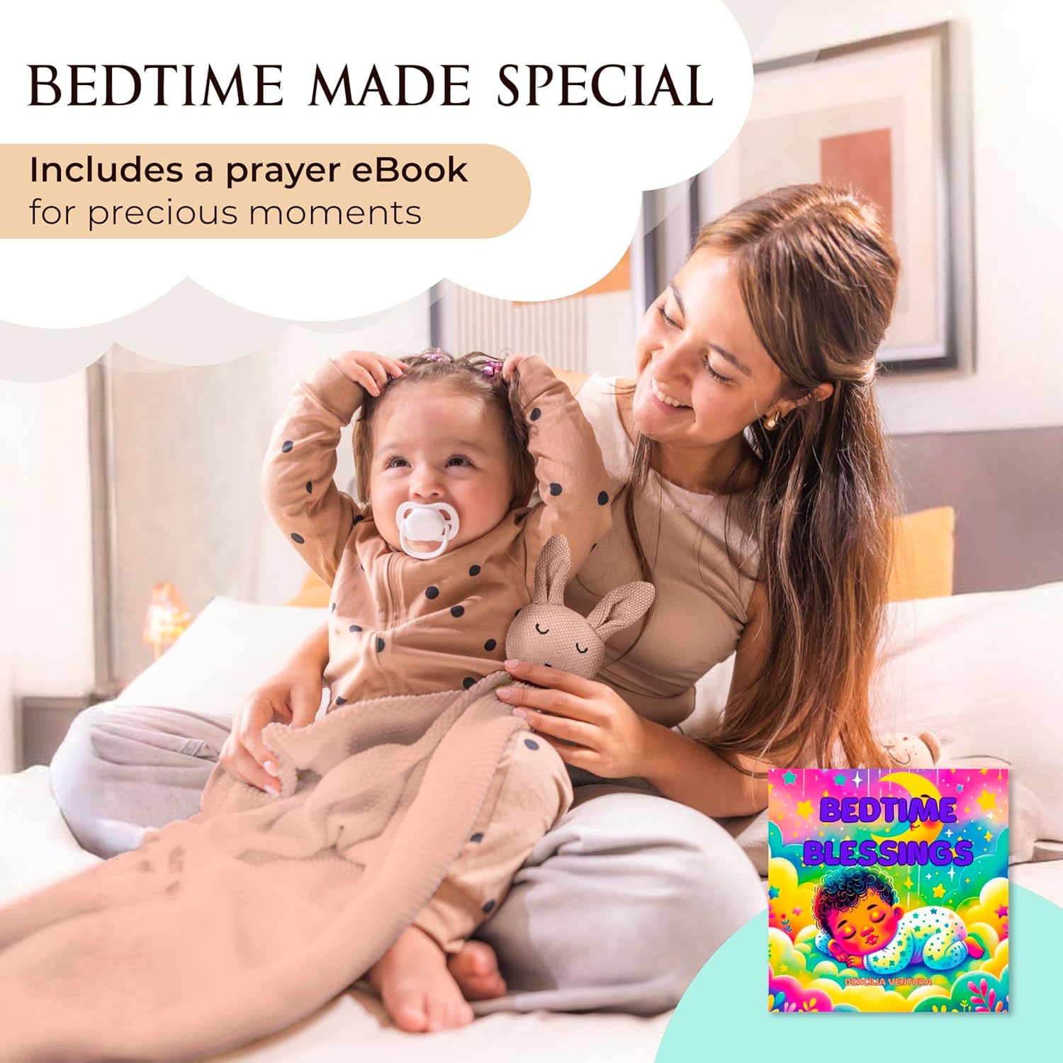 Tranquil Kiddo Baby Blanket with Bible Verse