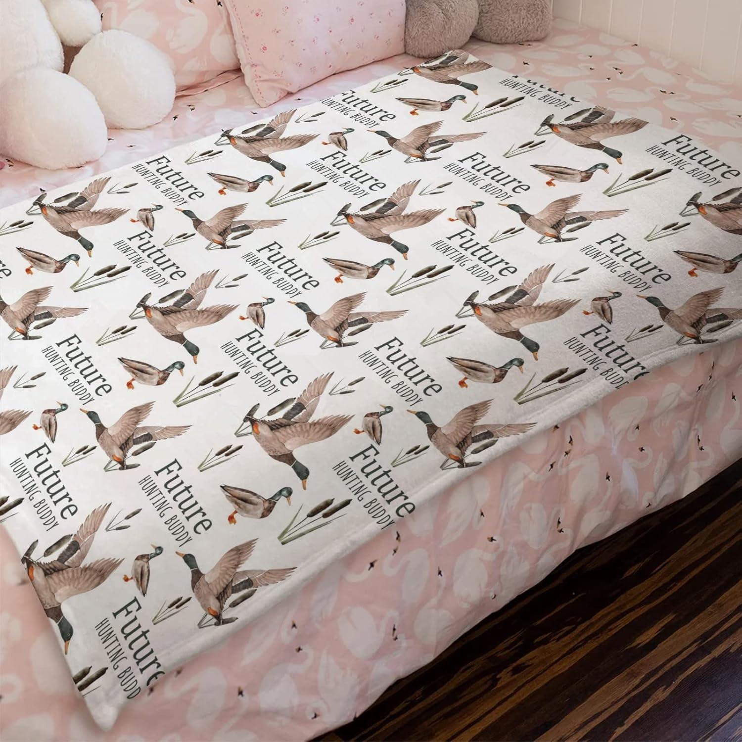 Future Duck Hunting Buddy Baby Blanket 30 x 40 1
