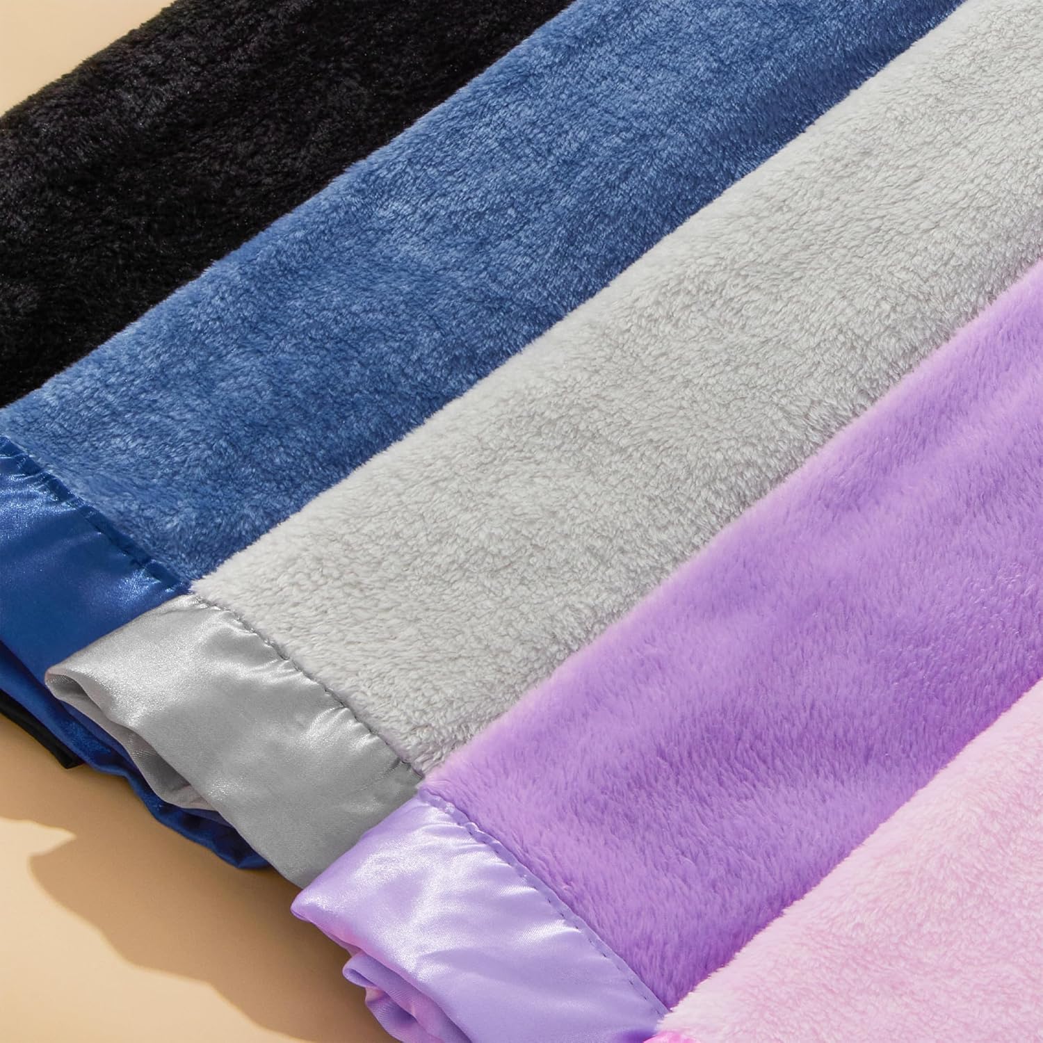 Pro Goleem Fleece Baby Blanket with Satin Trim 1