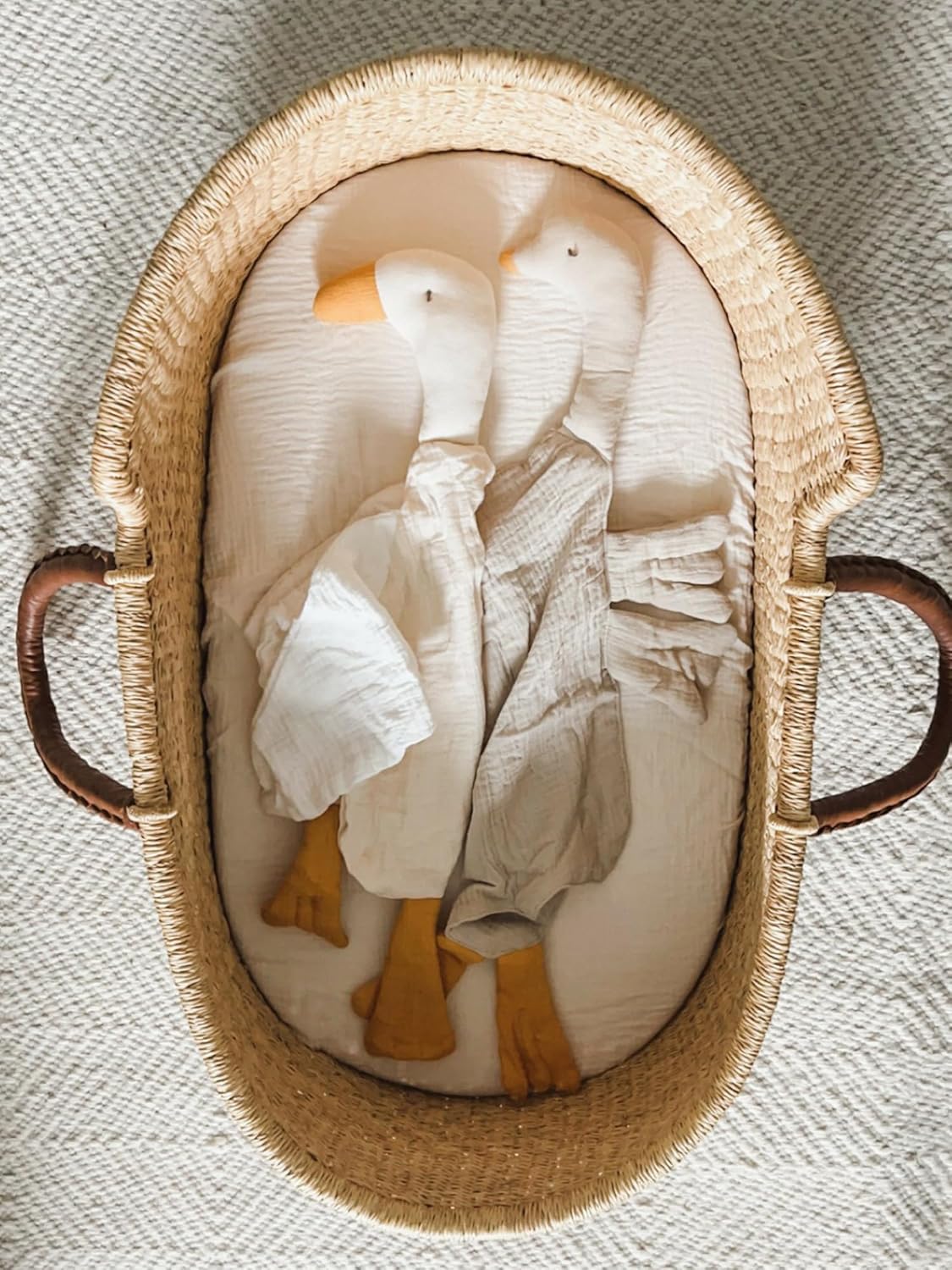 Wimist Baby Lovey Blanket Duck Toys for Newborn 0-6 Months