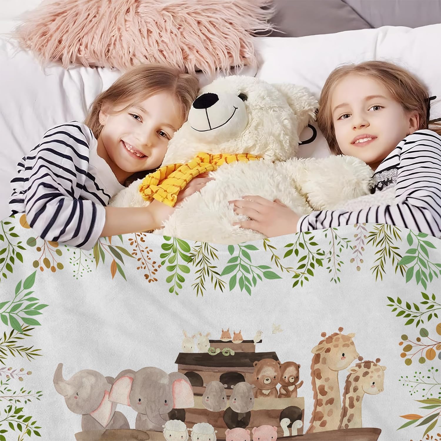 Personalized Blanket with Name Custom Baby Flannel for Girls Boys