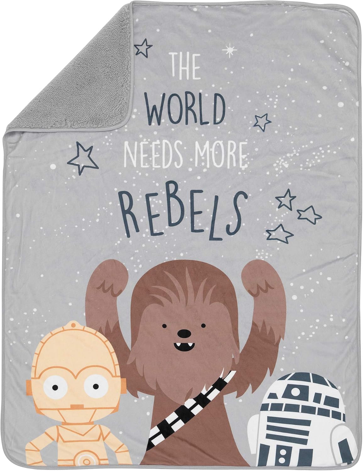 Lambs Ivy Star Wars Rebels Gray Baby Blanket