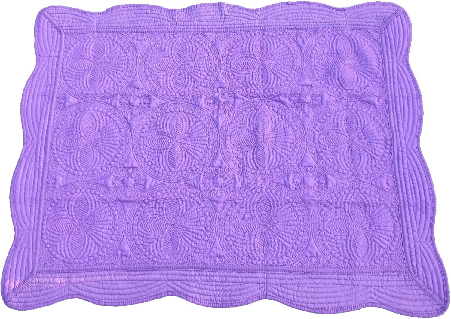 MONOBLANKS Baby Quilt Personalized Monogram Lightweight Embossed Throw Blanket 1