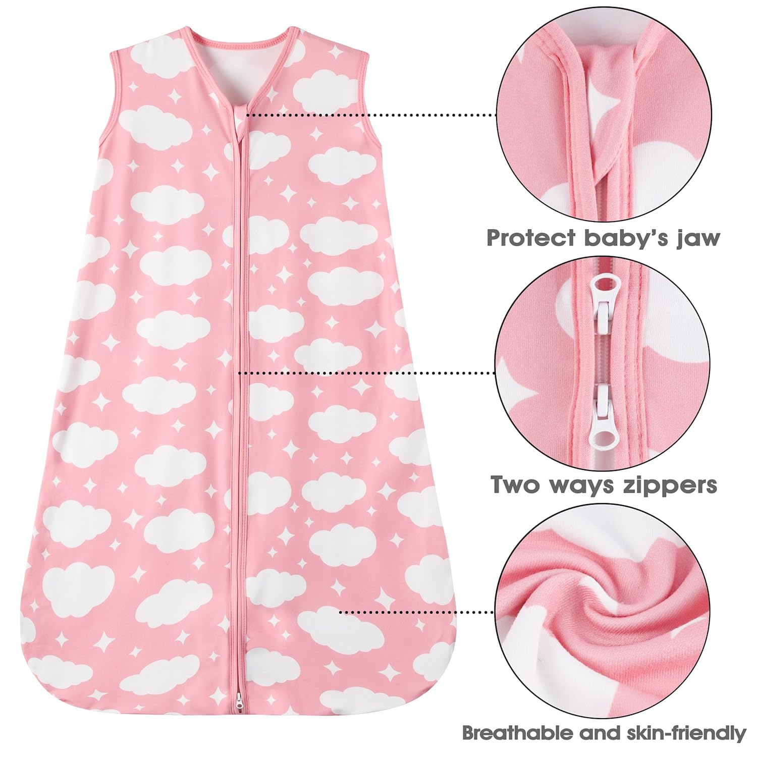 GUNTAIL Baby Sleep Sack 12-18 Months 2-Way Zipper