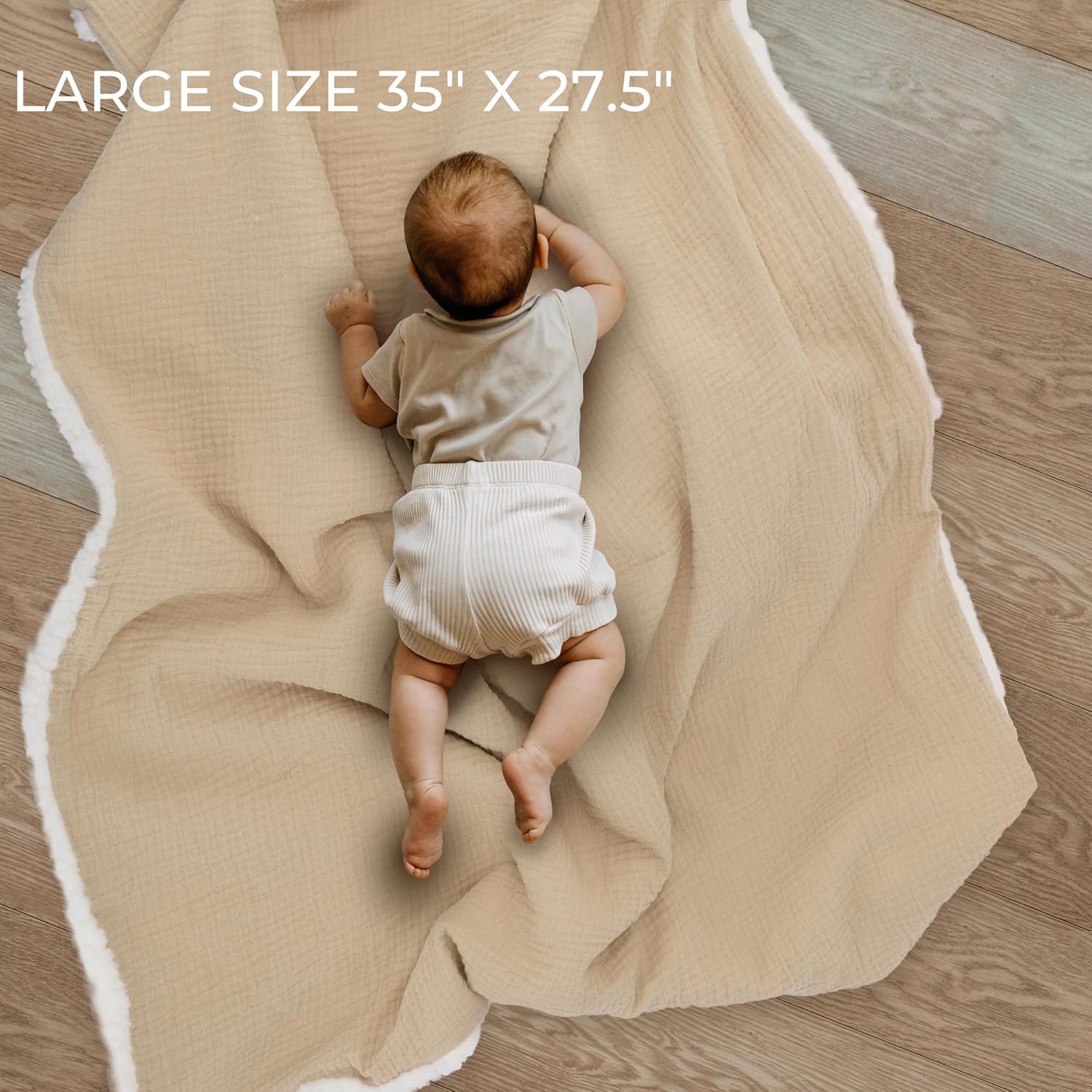 ZICOTO Soft Muslin Cotton Baby Blanket
