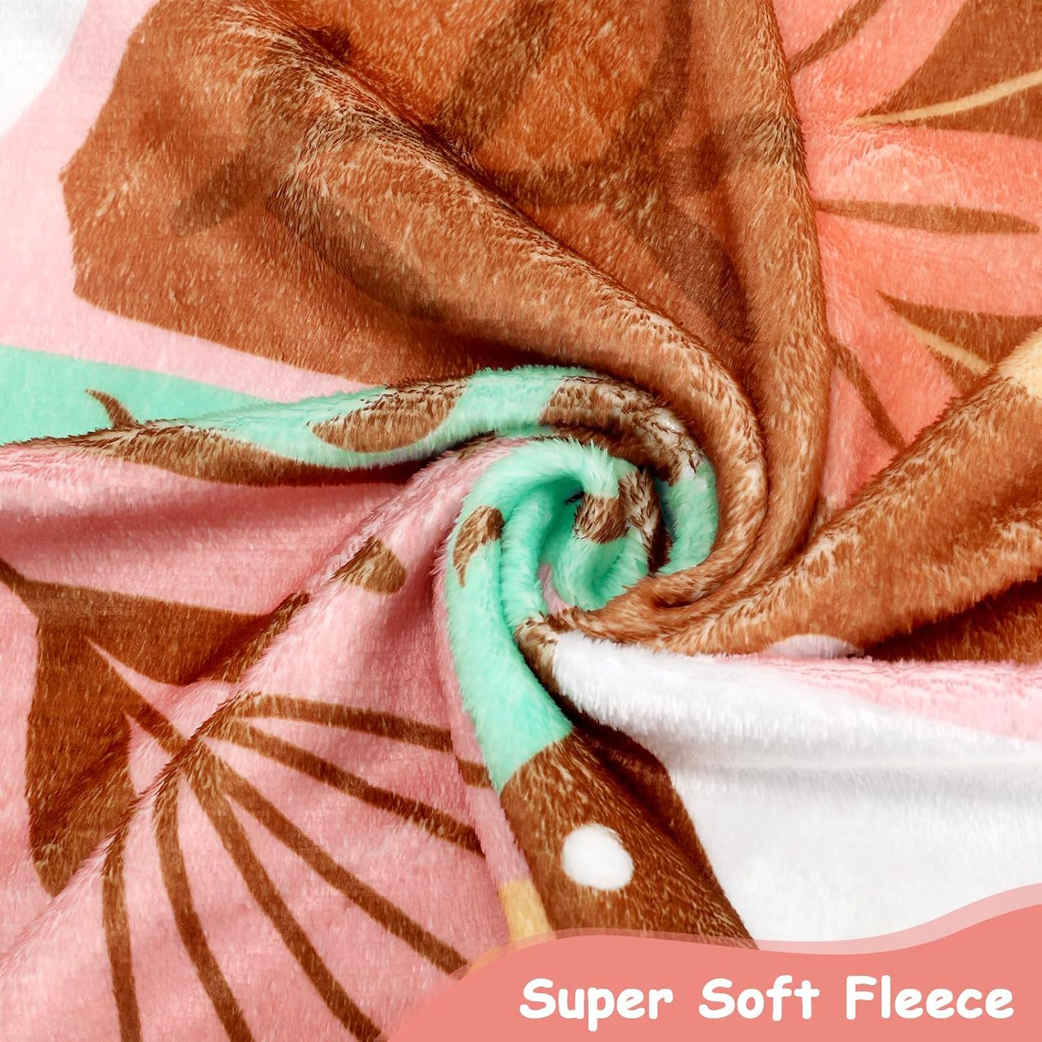 Boho Baby Blanket with Butterfly Floral Decor