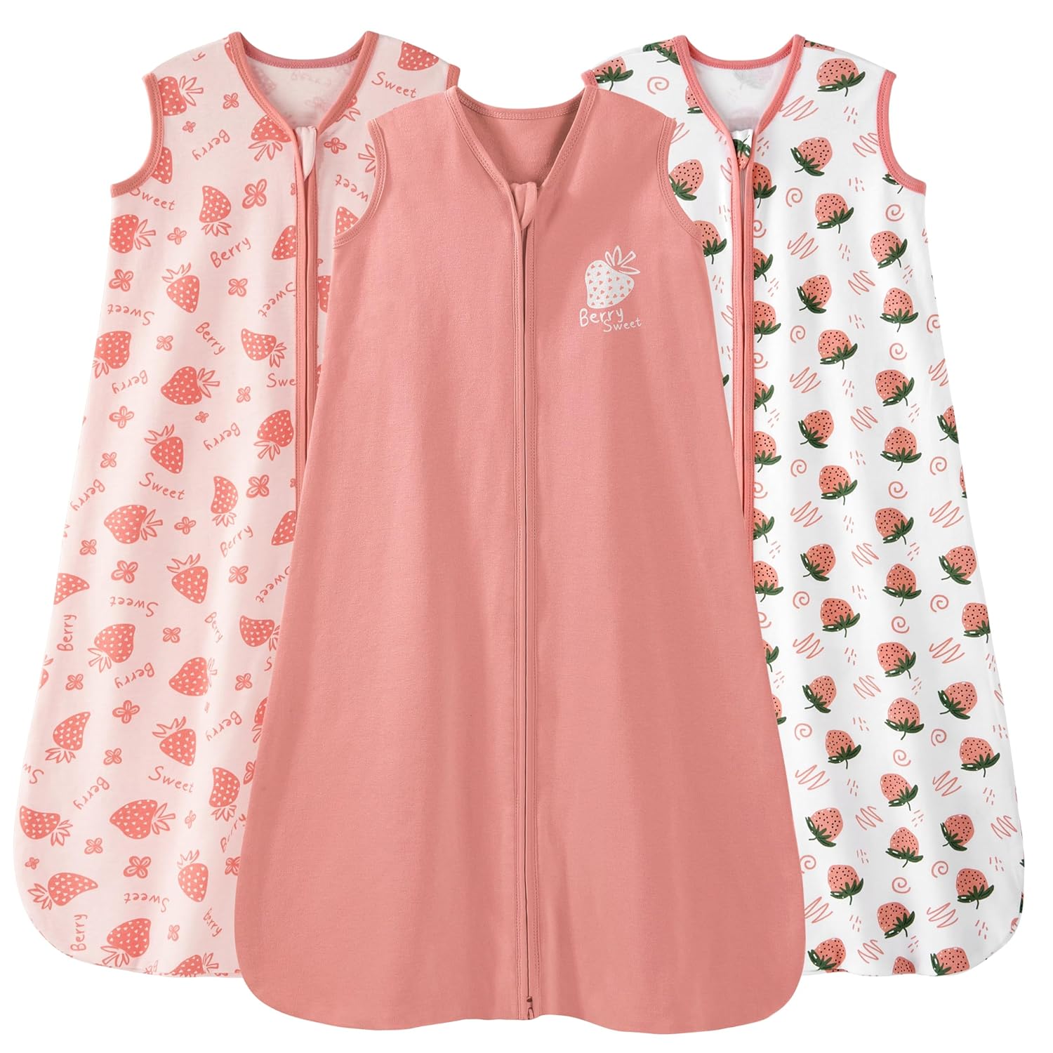 Unnivoll Baby Sleep Sack 18-24 Months 3 Pack Strawberry 05 Tog