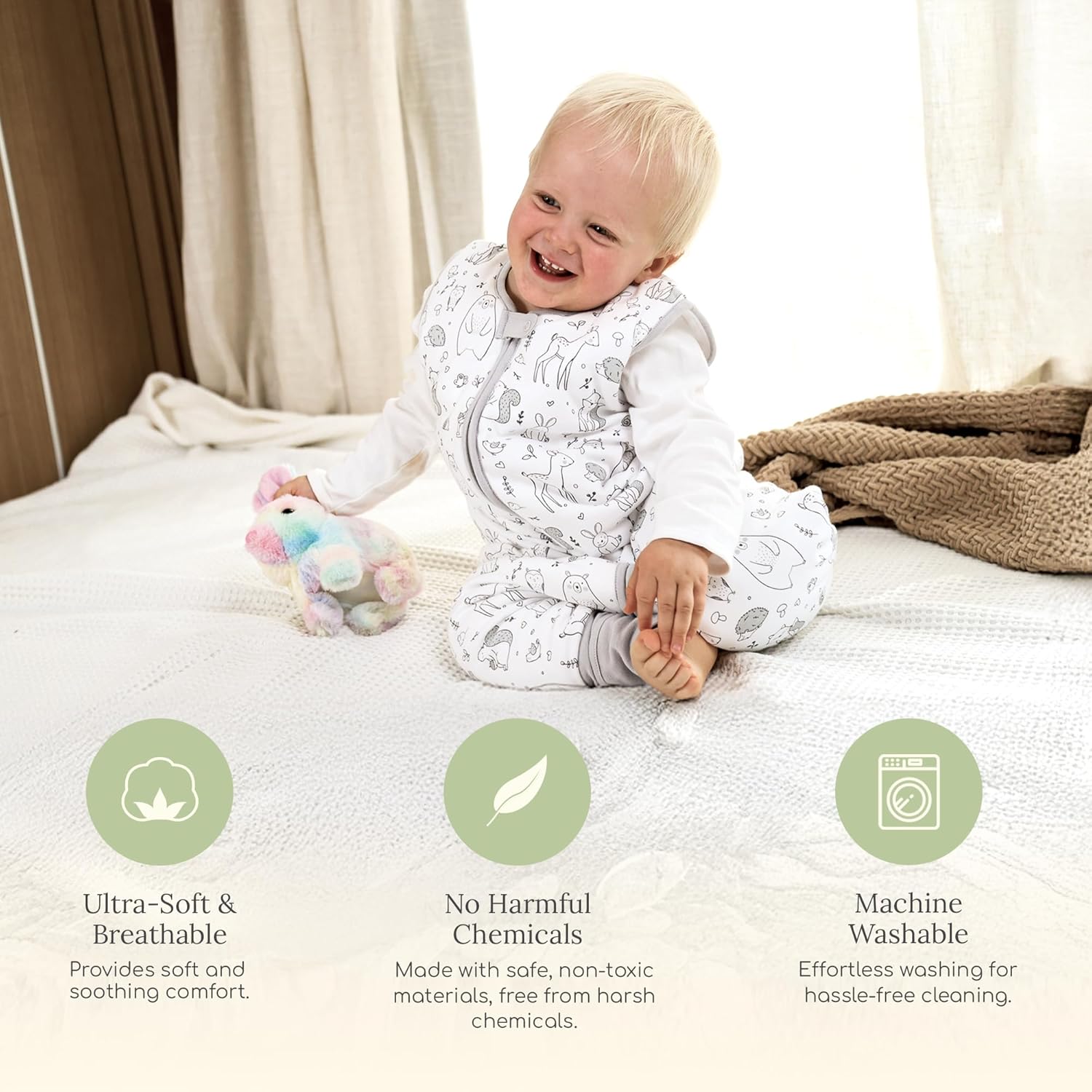 Mama Cheetah Toddler Sleep Sack with Feet 10 TOG 1