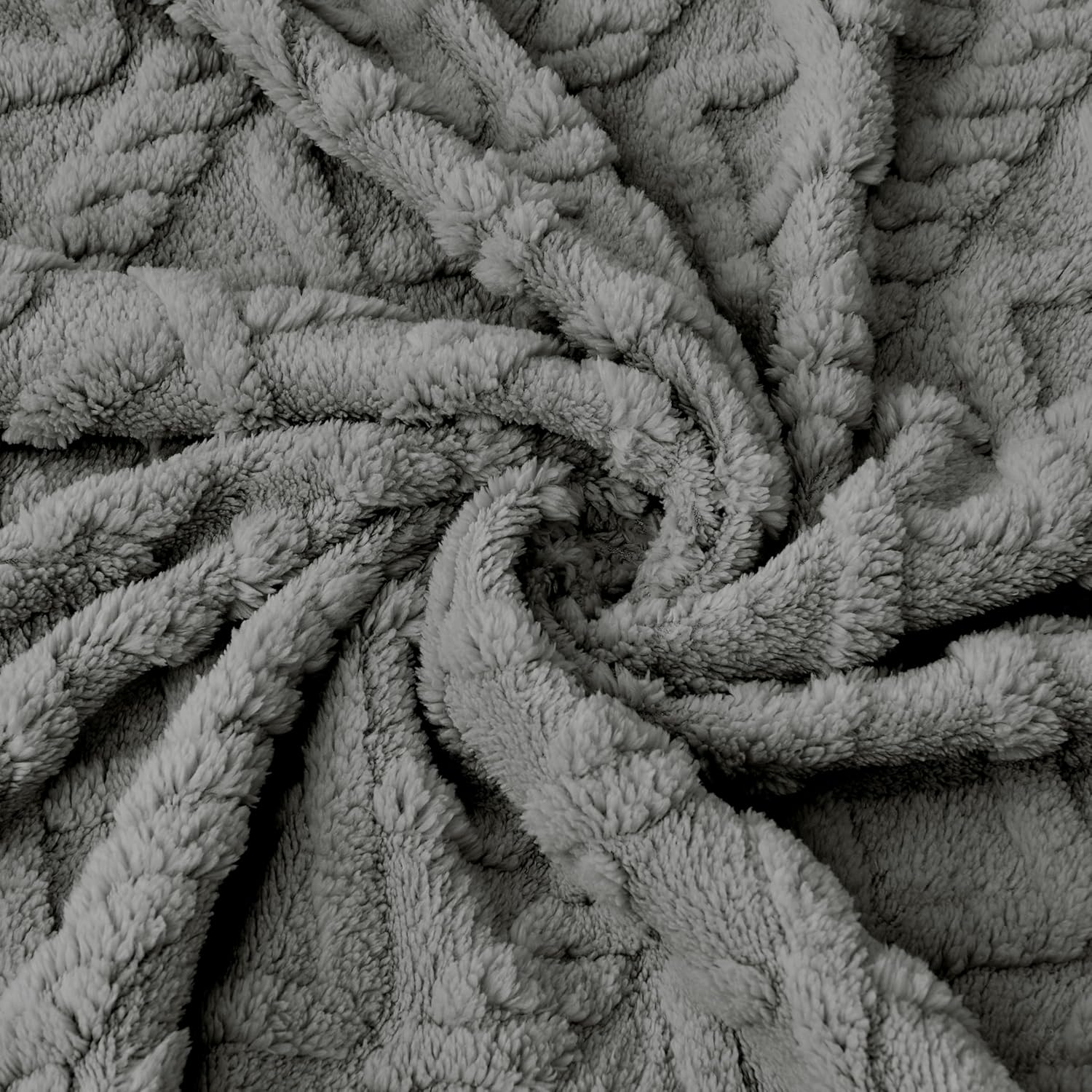 Sherpa Fleece Baby Blanket Cozy 30x40 Grey
