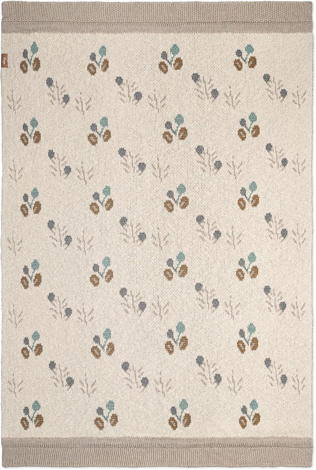 Crane Baby Organic Cotton Poppy Pattern Blanket