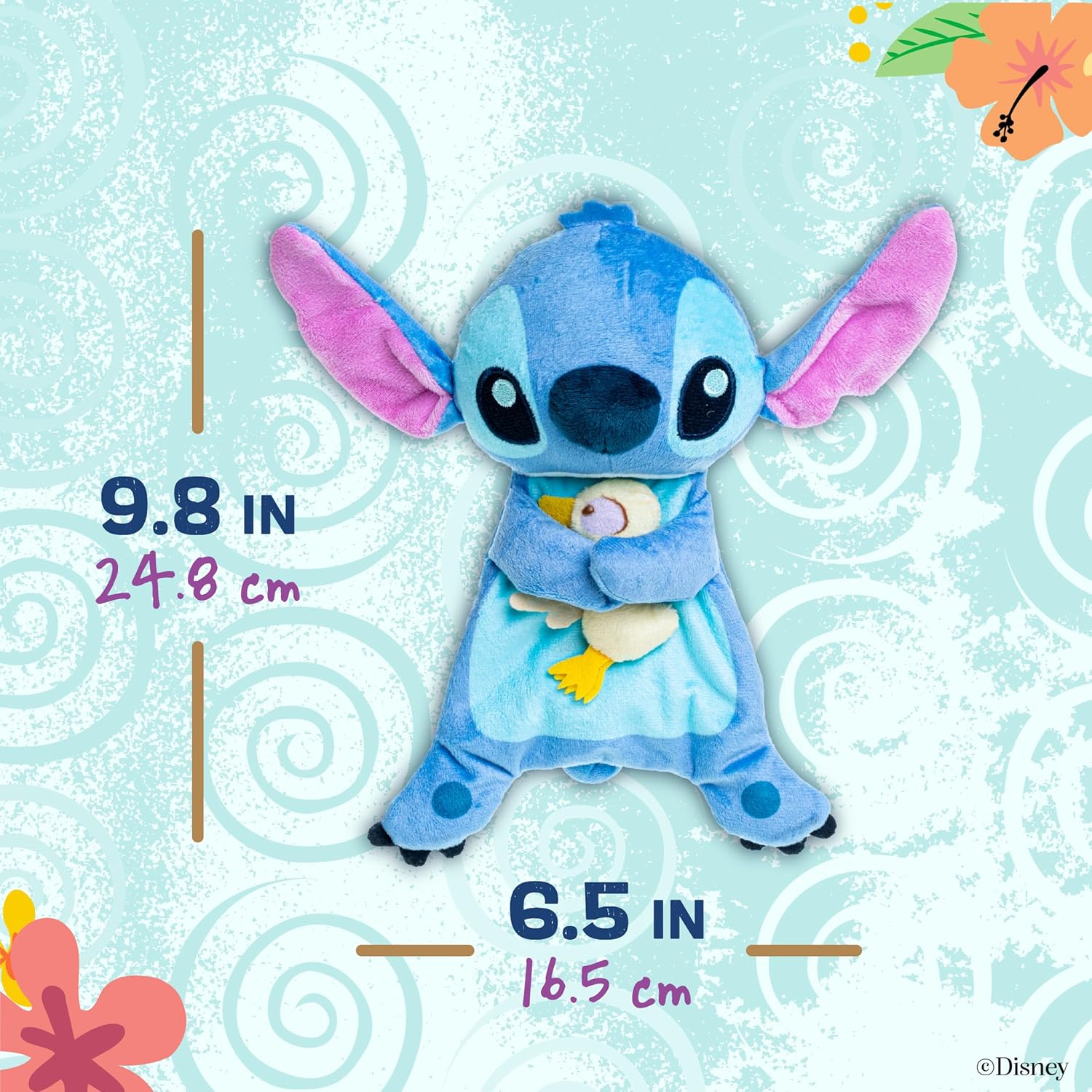Disney Stitch Snuggle Blanket for Babies Blue