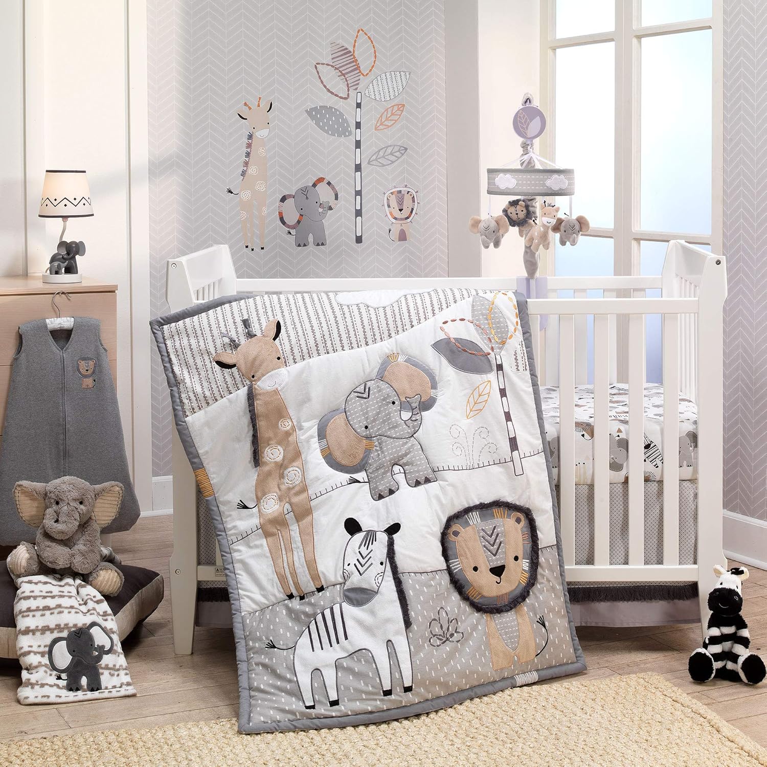 Jungle Safari Elephant Plush Minky Blanket
