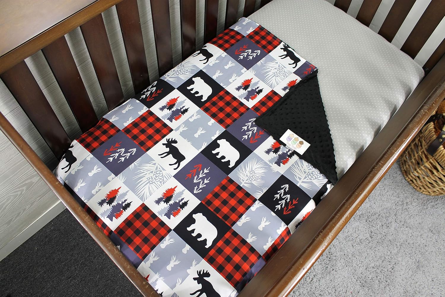 Top Tots Baby Blanket - Woodland Theme Plaid