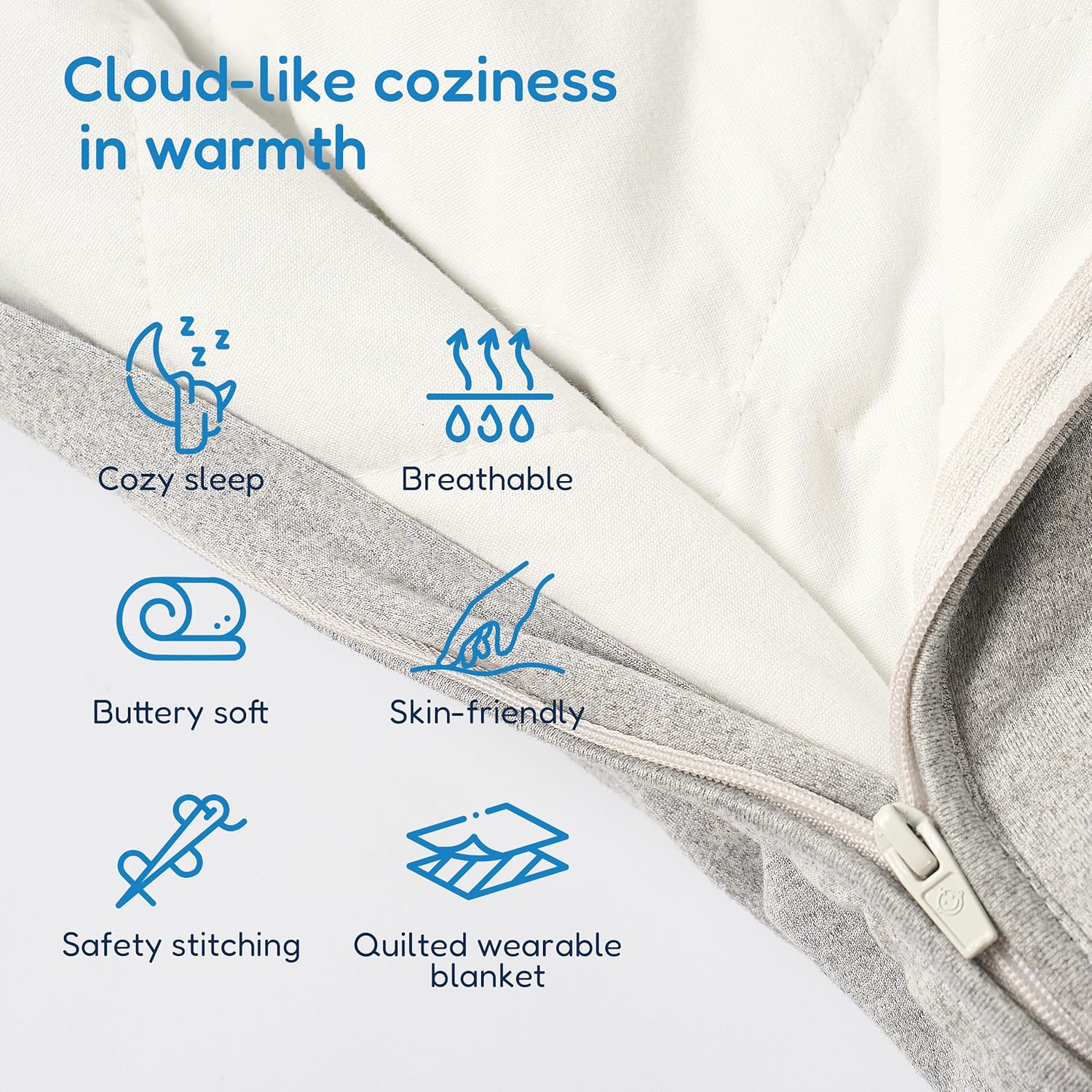 TotAha Toddler Sleep Sack 10 TOG Soft Quilted Wearable Blanket