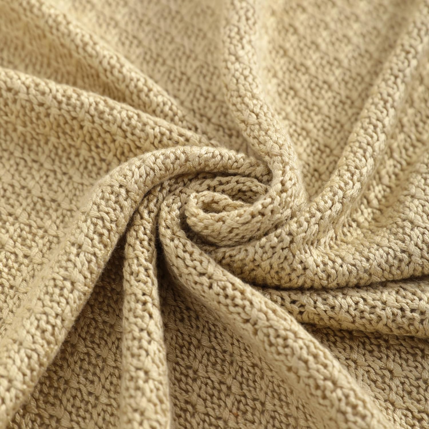 NTBAY Bamboo-Derived Rayon Toddler Blanket - Khaki 30x40 Inches