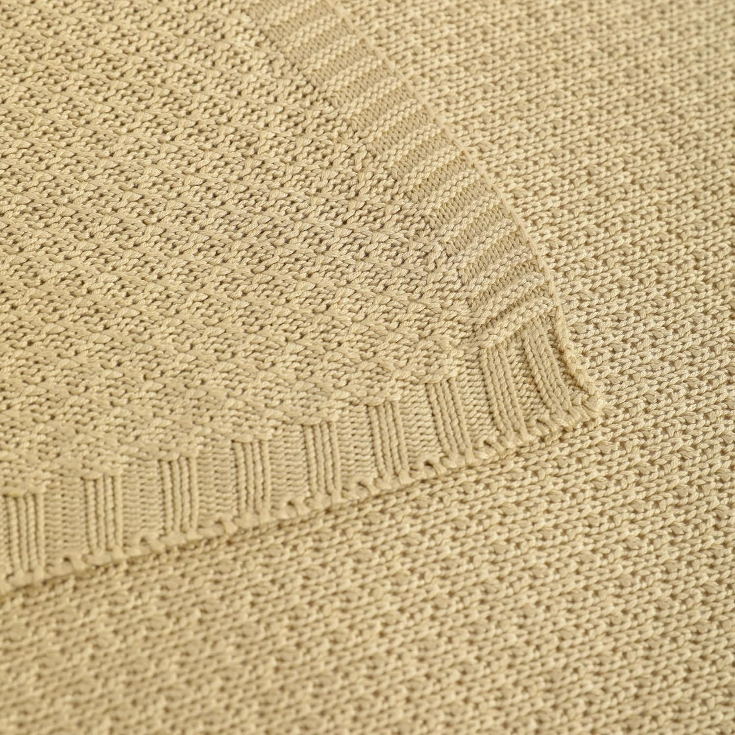 NTBAY Bamboo-Derived Rayon Toddler Blanket - Khaki 30x40 Inches