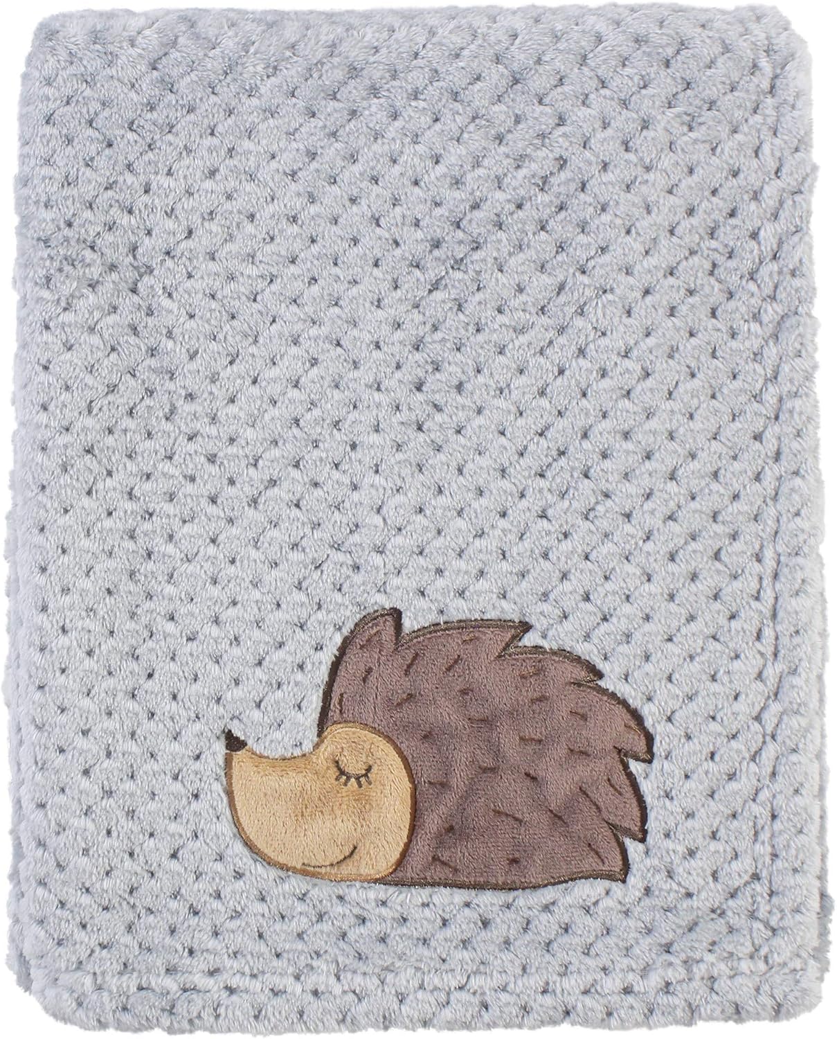Hudson Baby Unisex Waffle Blanket - Hedgehog One Size 1