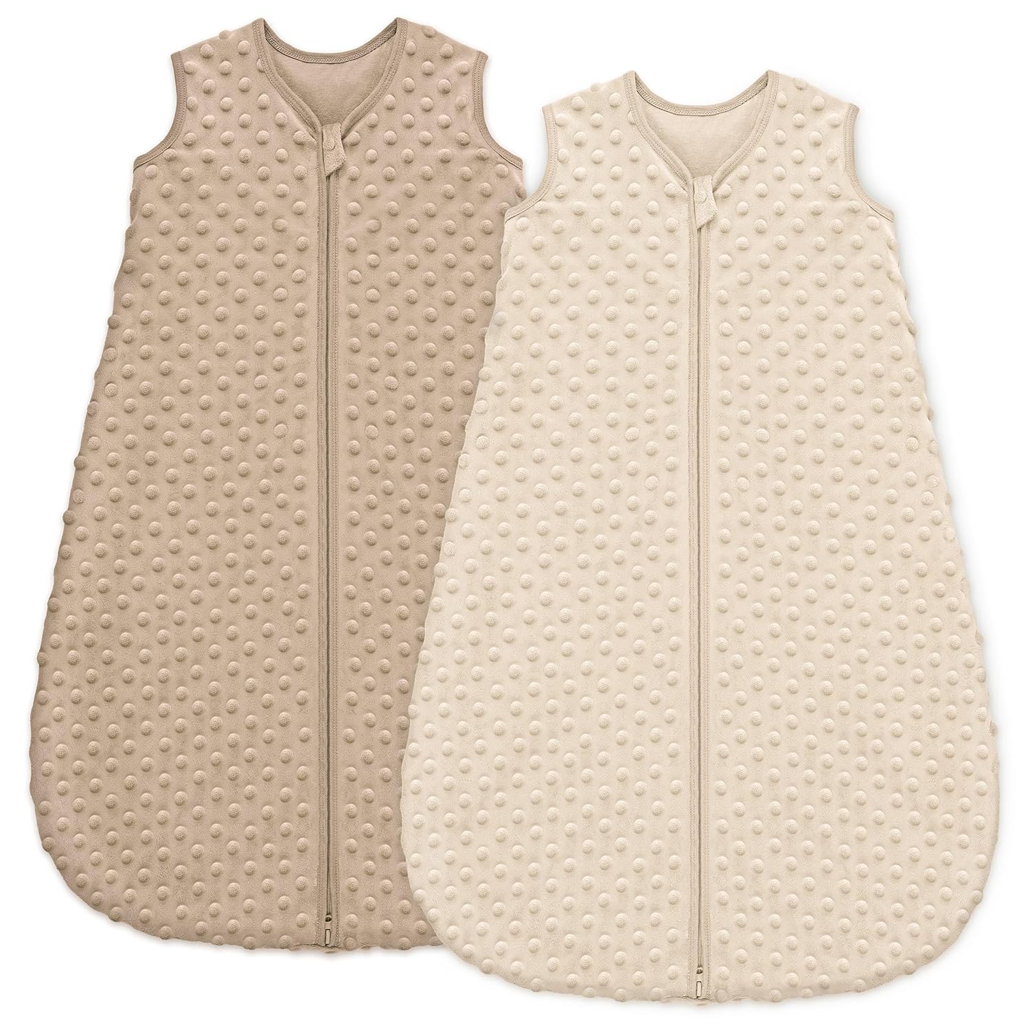Unnivoll Fleece Sleep Sack 0-6 Months with Plush Dots 15 Tog