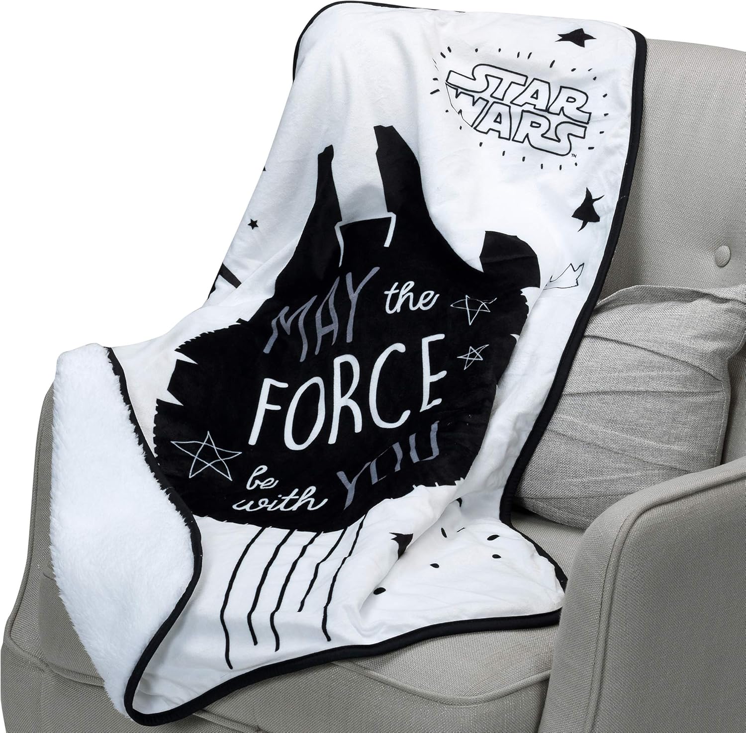 Lambs Ivy Star Wars Millennium Falcon Baby Blanket