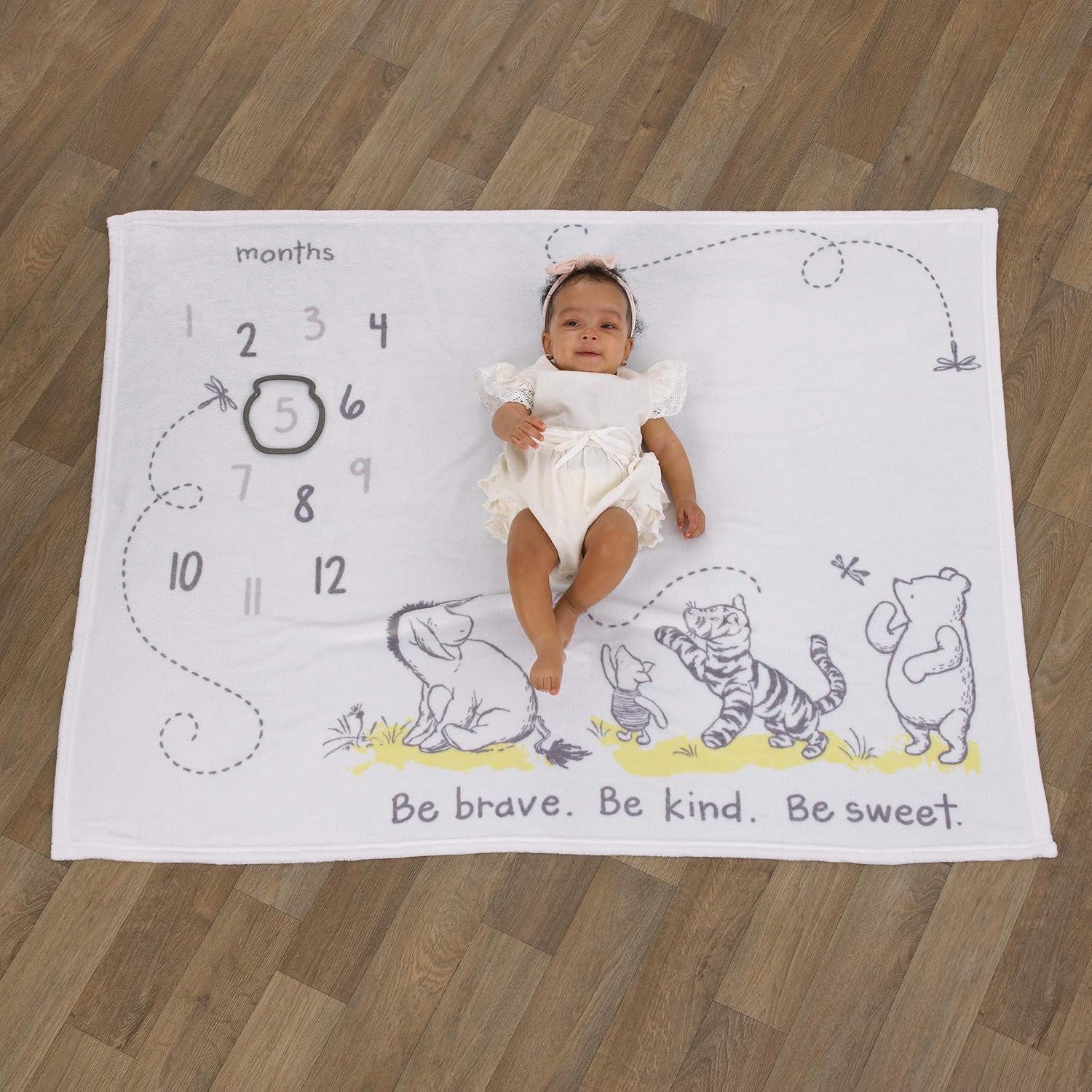 Disney Classic Winnie The Pooh Milestone Blanket