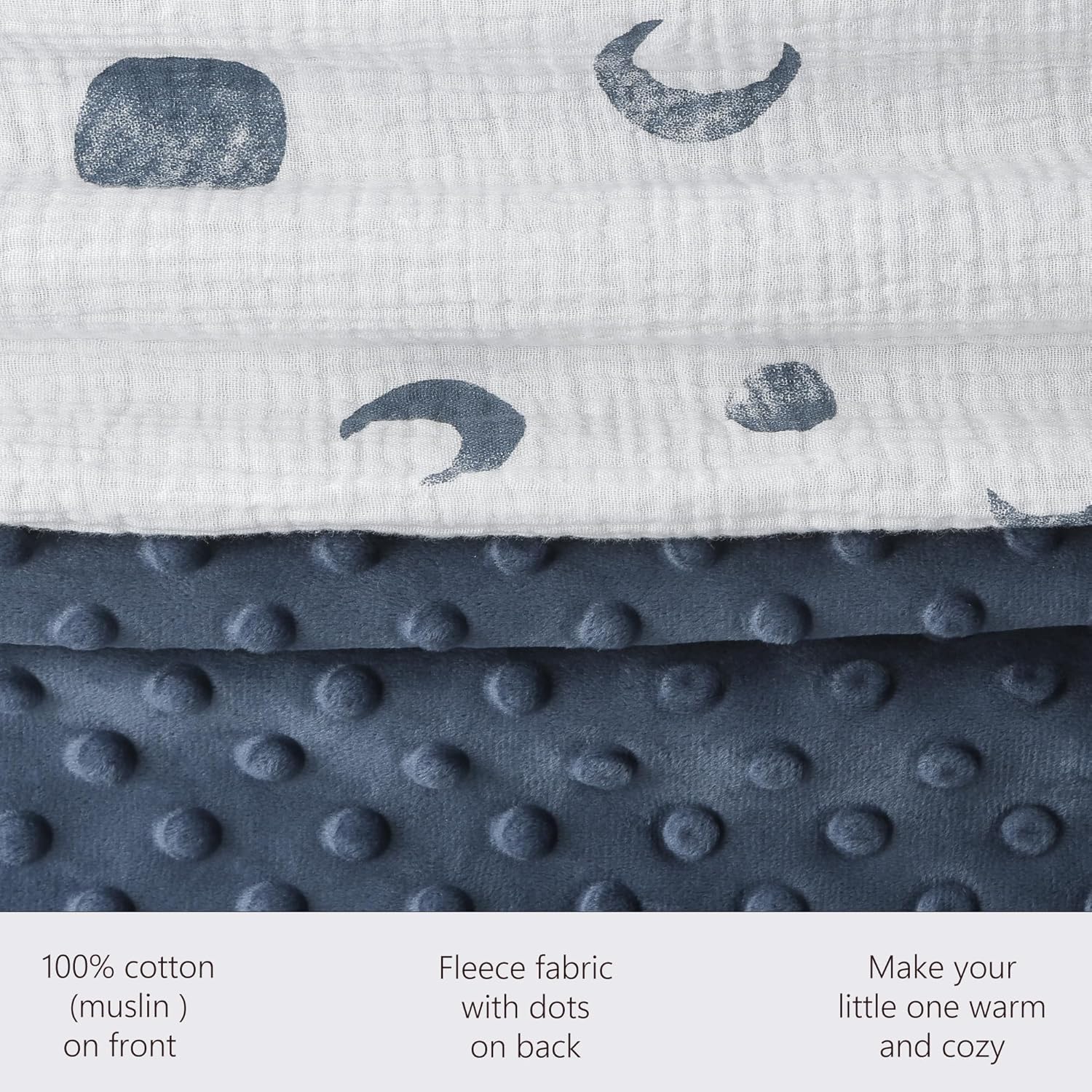 Bearmoss Baby Blanket Soft and Durable 30x40 Inch