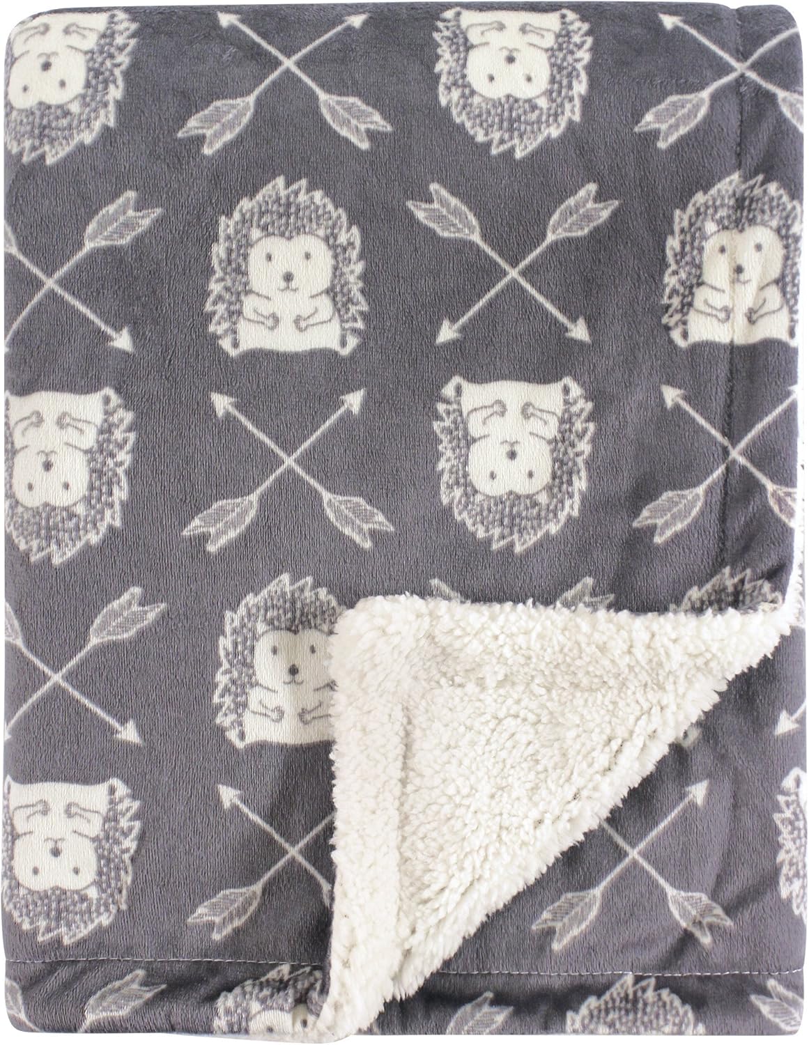 Hudson Baby Unisex Plush Mink and Sherpa Blanket 1